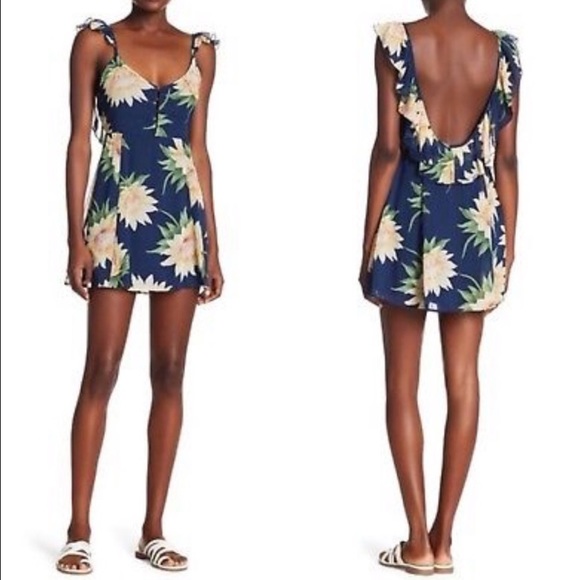 NWT Show Me Your Mumu Delilah Sunflower Mini Dress - Picture 4 of 5